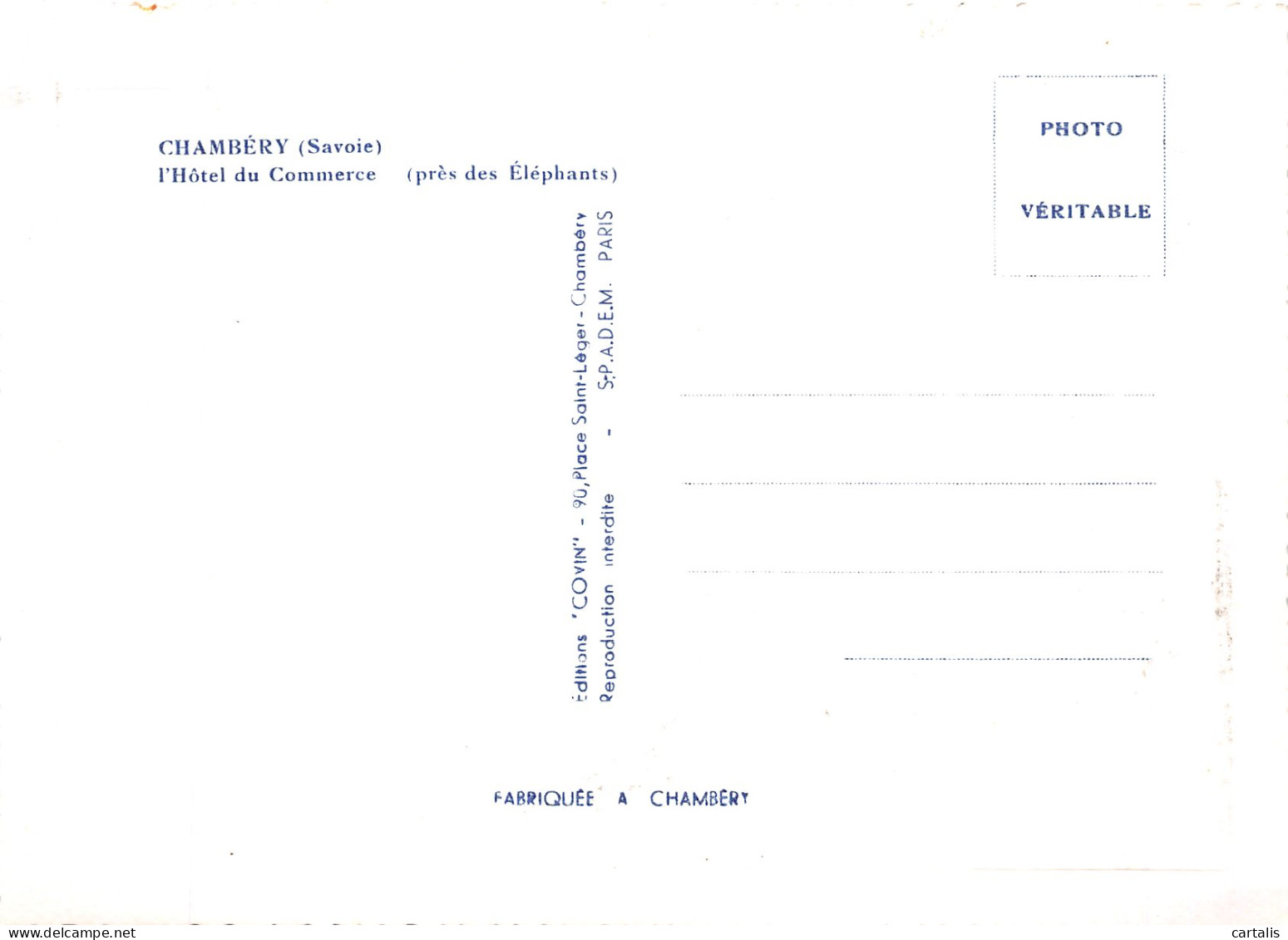 73-CHAMBERY-N° 4406-D/0225 - Chambery