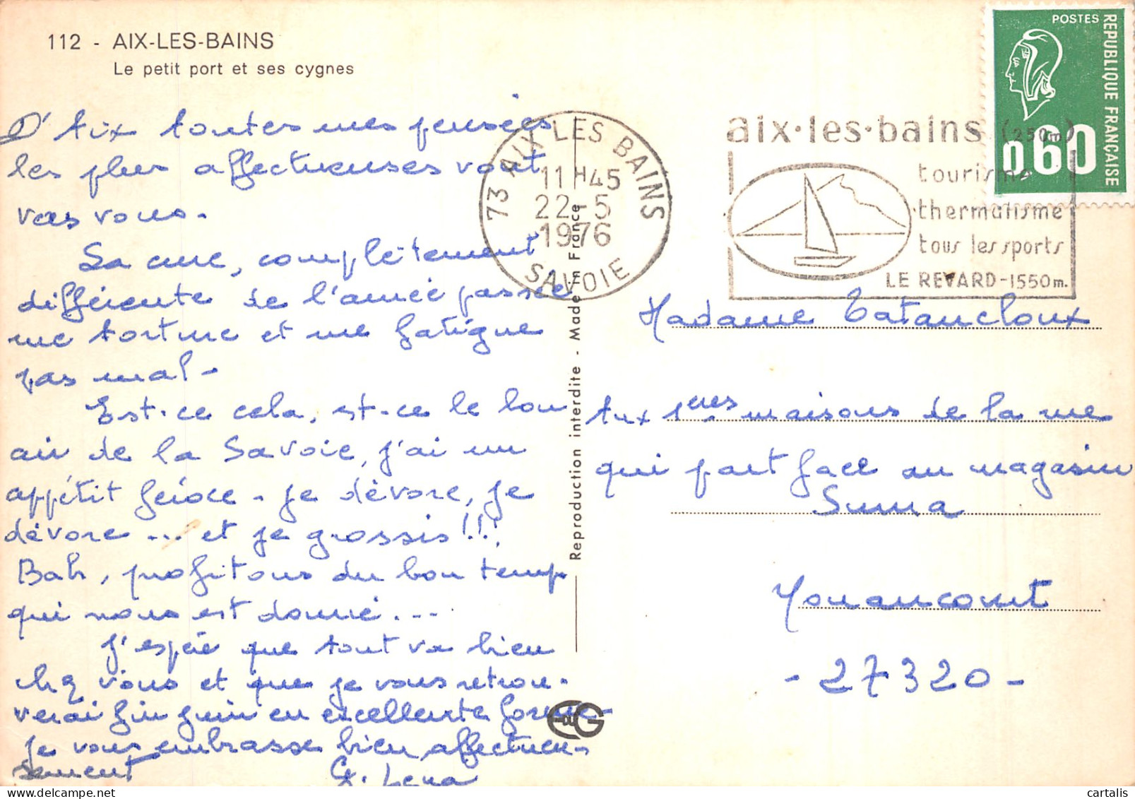 73-AIX LES BAINS-N° 4406-D/0221 - Aix Les Bains