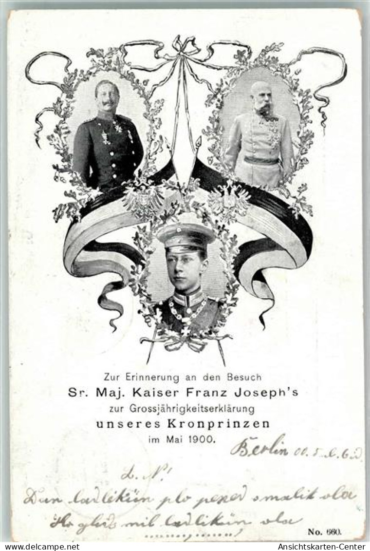 10675205 - Grossjaehrigkeitserklaerung Des Kronprinzen  Besuch Des Kaisers Franz Joseph I - Guerre 1914-18