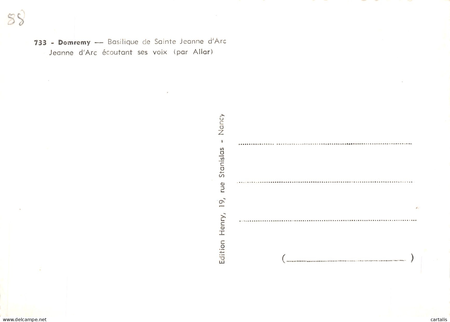 88-DOMREMY-N° 4406-D/0059 - Domremy La Pucelle