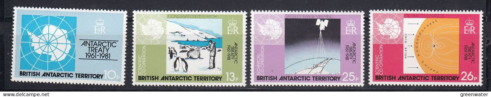 British Antarctic Territory (BAT) 1981 Antarctic Treaty 4v   ** Mnh (59672) Promotion - Nuevos