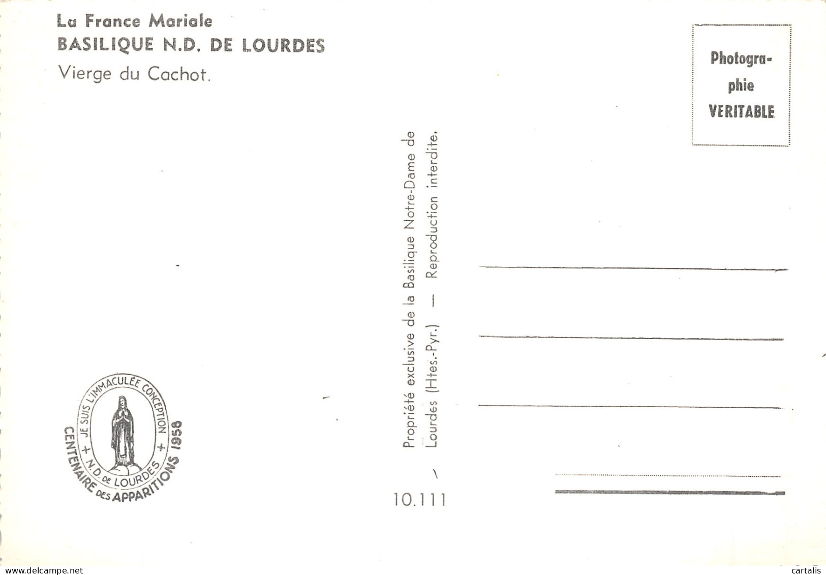 65-LOURDES-N° 4407-C/0087 - Lourdes