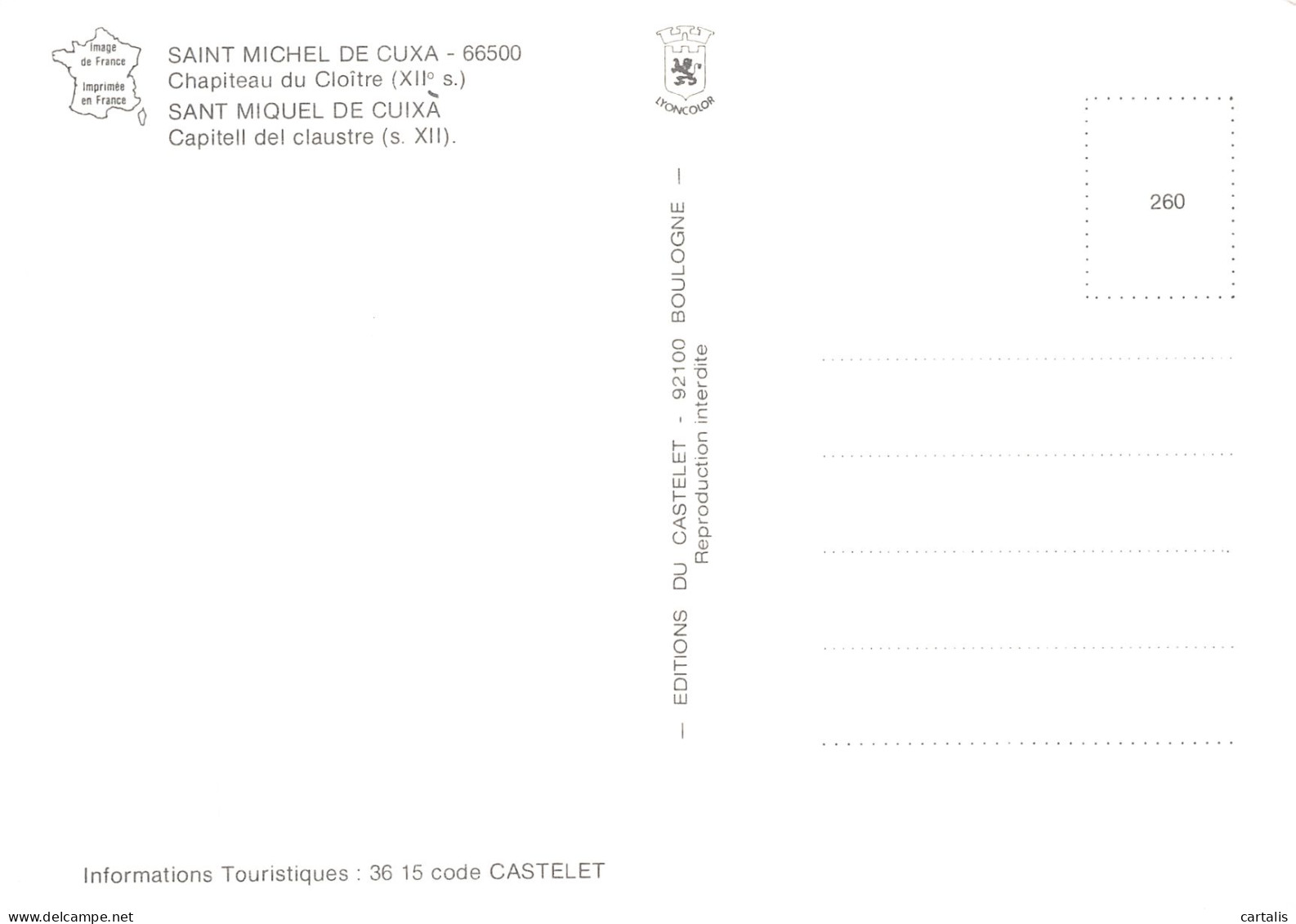 66-CODALET ABBAYE DE SAINT MICHEL DE CUXA-N° 4407-B/0373 - Autres & Non Classés