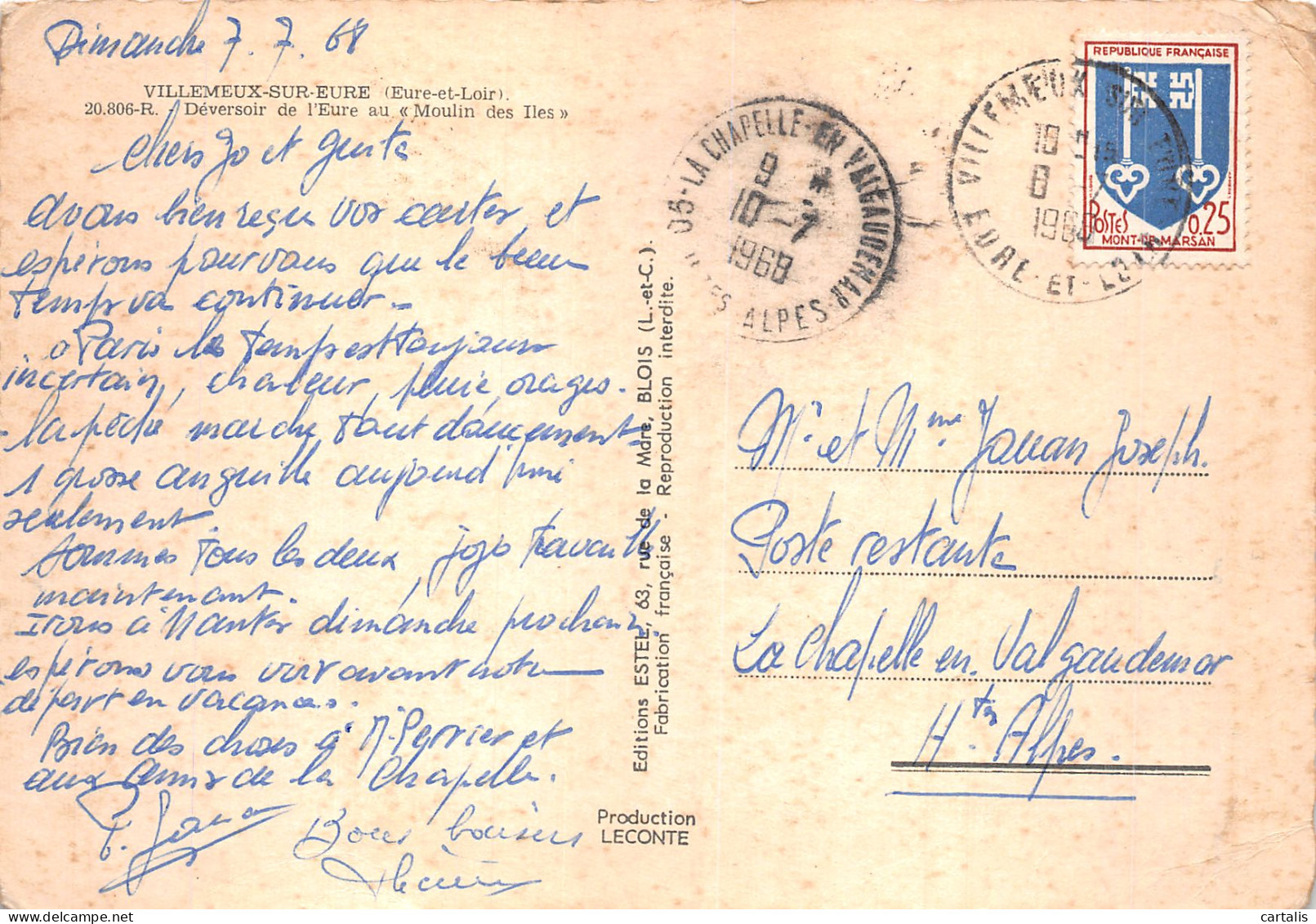 28-VILLEMEUX SUR EURE-N° 4407-B/0227 - Altri & Non Classificati