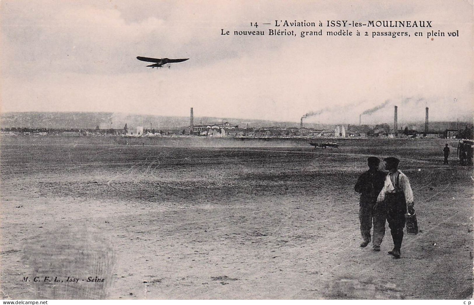 Issy Les Moulineaux  - L'Aviation - Nouveau Bleriot - Grand Modele A 2 Passagers    -   CPA °J - Issy Les Moulineaux