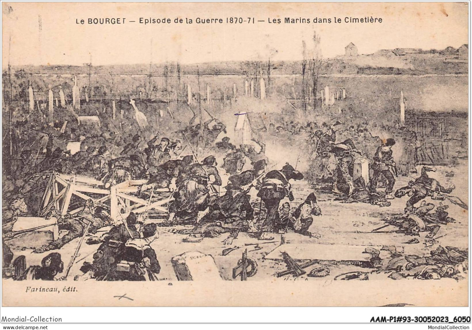 AAMP1-93-0027 - LE BOURGET - Episode De La Guerre 1870-1871 - Les Marins Dans Le Cimetiere - Le Bourget
