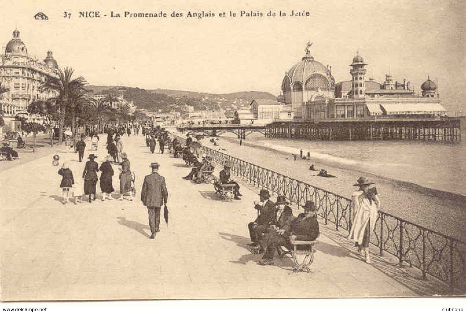 CPA - NICE - LA PROMENADE DES ANGLAIS ET LE PALAIS DE JUSTICE - Otros & Sin Clasificación