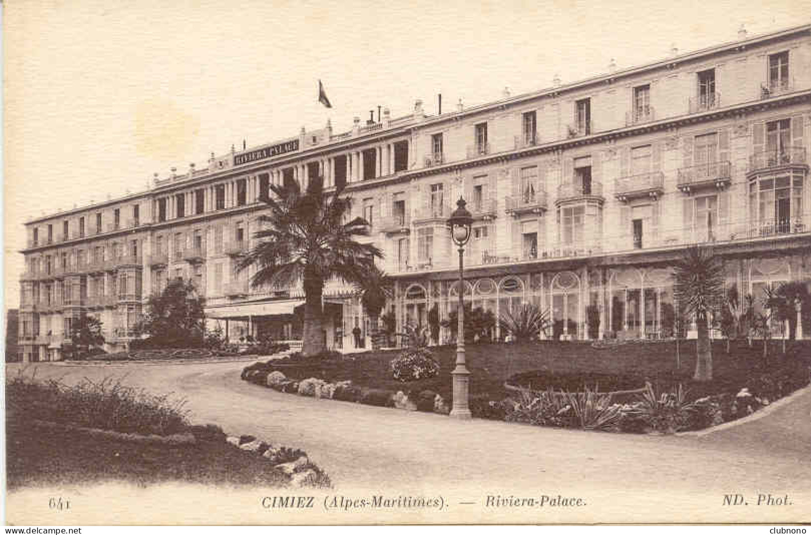 CPA - CIMIEZ - RIVIERA-PALACE (IMPECCABLE) - Pubs, Hotels And Restaurants