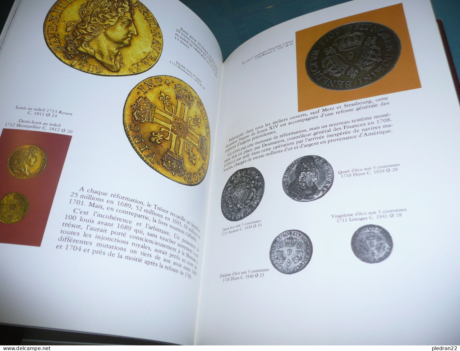 NUMISMATIQUE CHANTAL BEAUSSANT DES MONNAIES ROYALES DE LOUIS XIII A LOUIS XVI 1610 1793 BANQUE DE FRANCE 1987 - Libros & Software