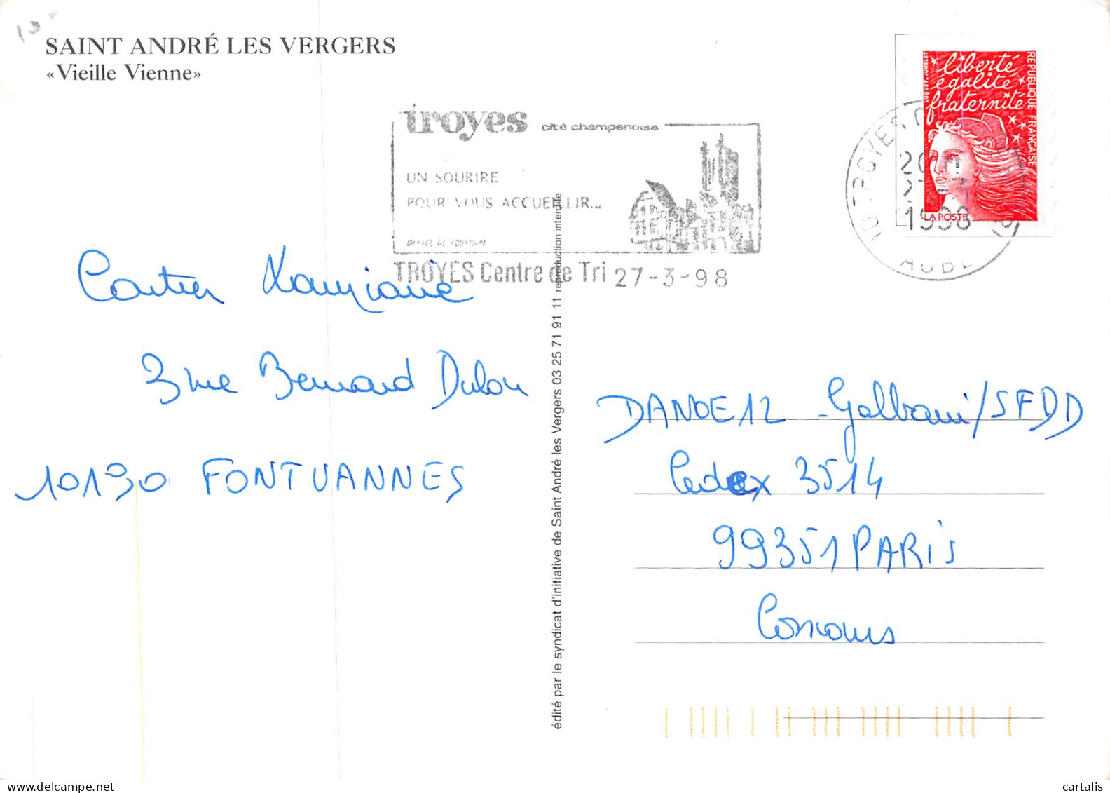 10-SAINT ANDRE LES VERGERS-N° 4407-D/0249 - Other & Unclassified