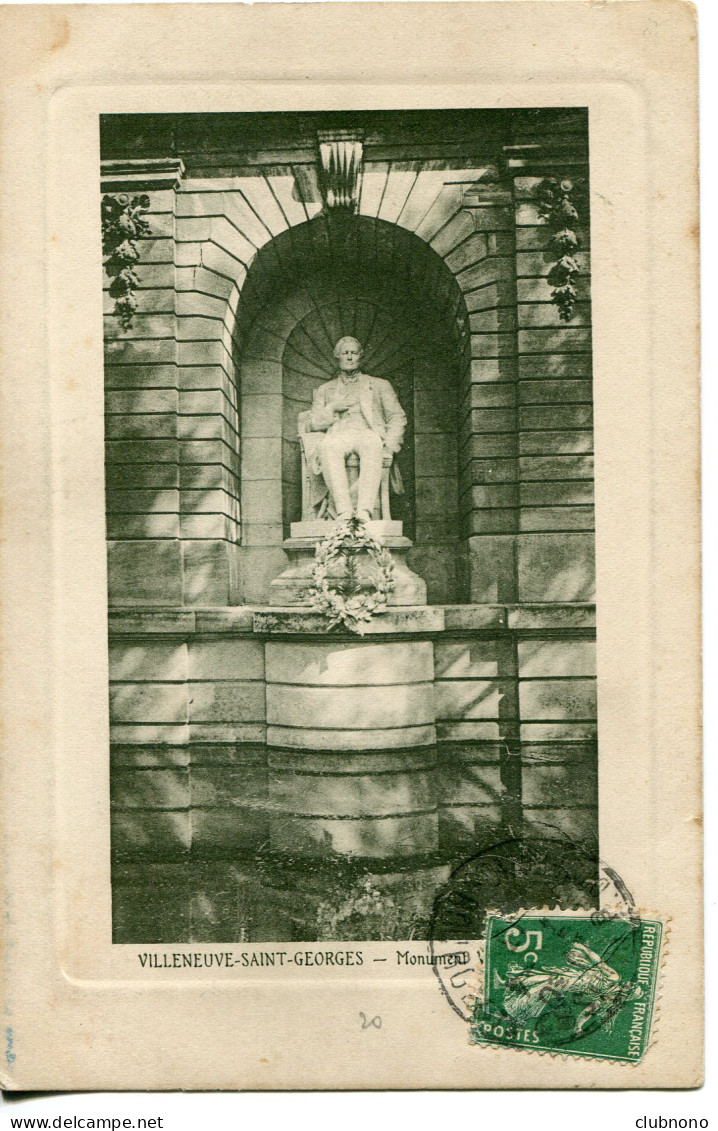 CPA -VILLENEUVE-SAINT-GEORGES - MONUMENT VICTOR DURUY - Villeneuve Saint Georges