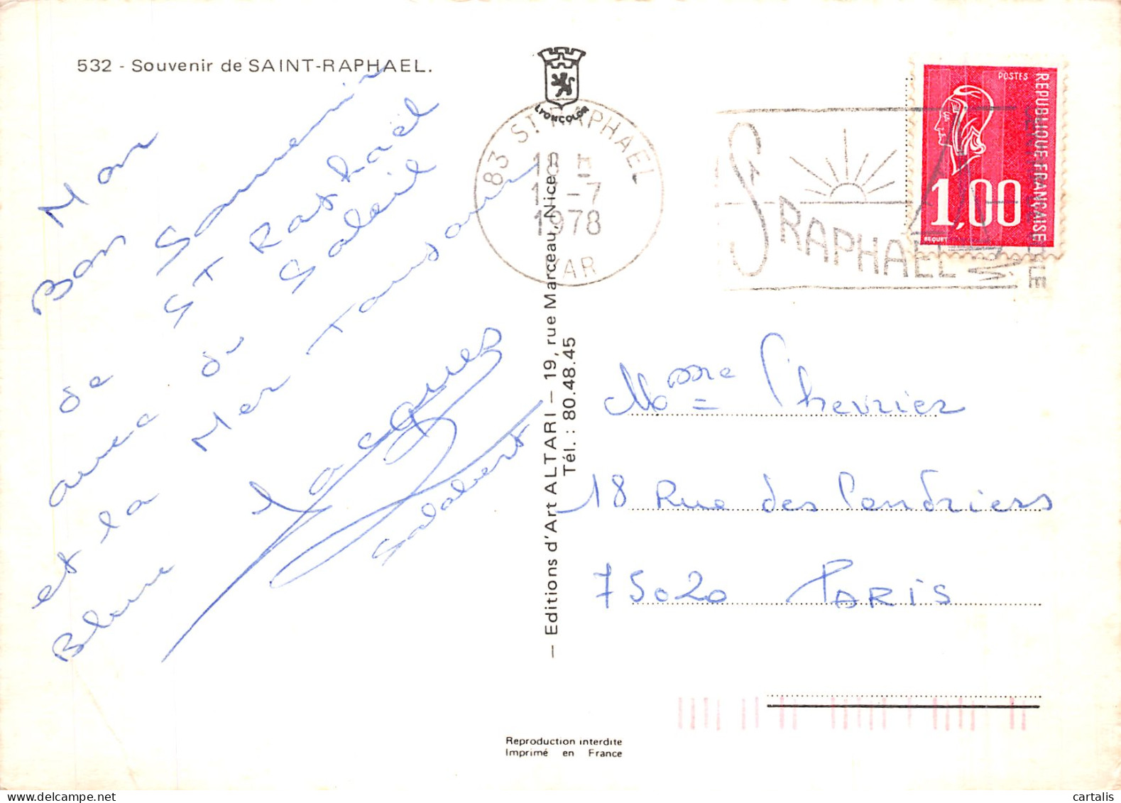 83-SAINT RAPHAEL-N° 4407-D/0105 - Saint-Raphaël