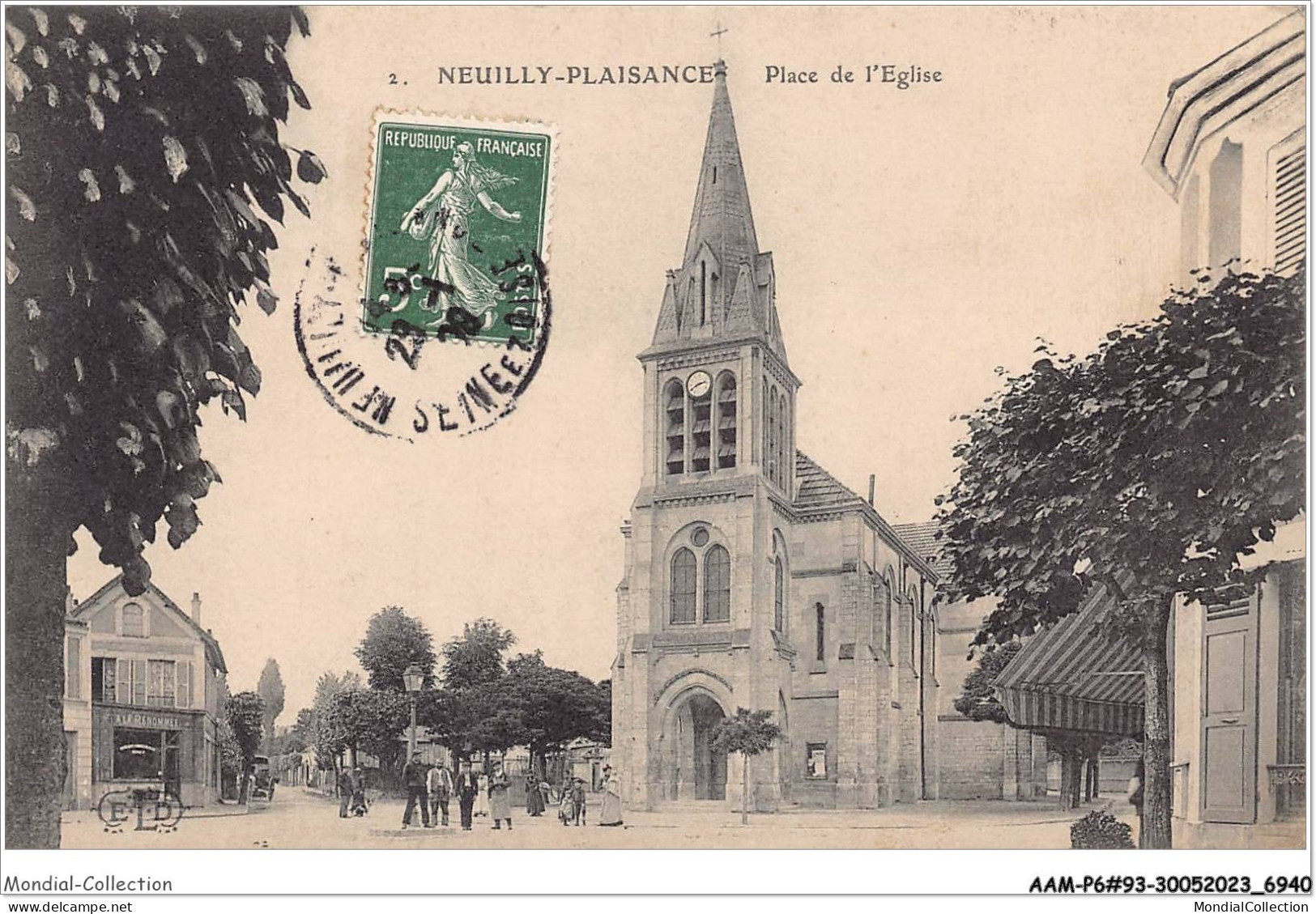 AAMP6-93-0471 - NEUILLY-PLAISANCE -place De L'eglise - Neuilly Plaisance