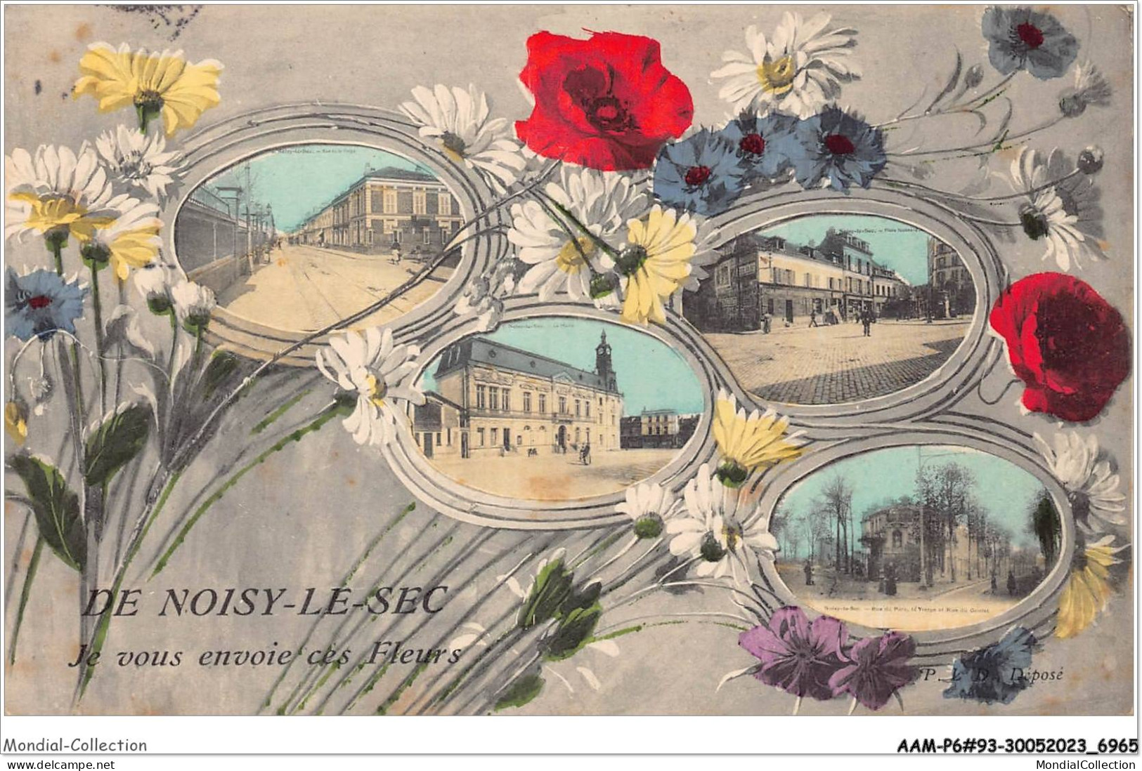 AAMP6-93-0485 - De NOISY-LE-SEC - Je Vous Envoie Ces Fleurs - Noisy Le Sec