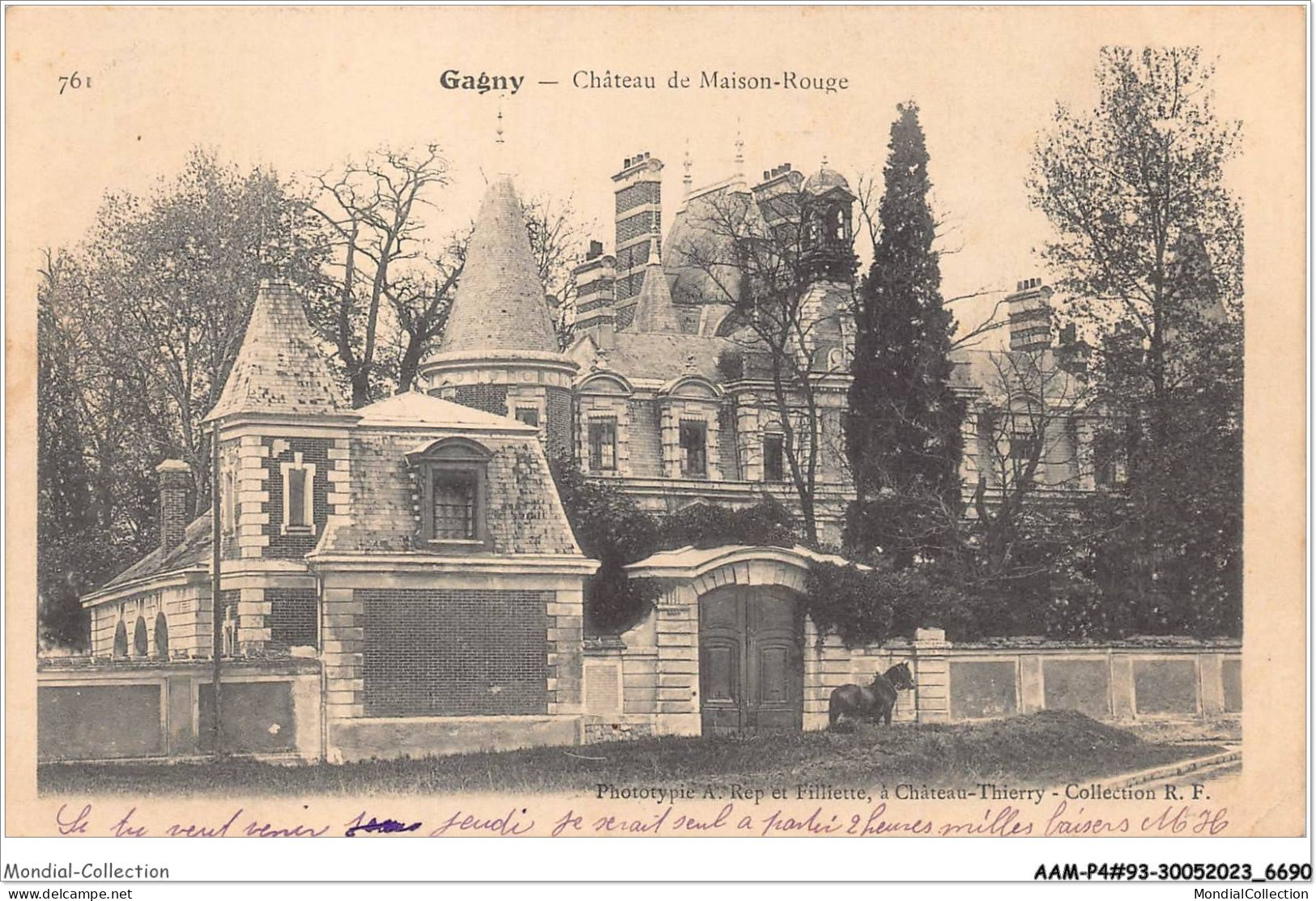AAMP4-93-0346 - GAGNY -chateau De Maison Rouge - Gagny