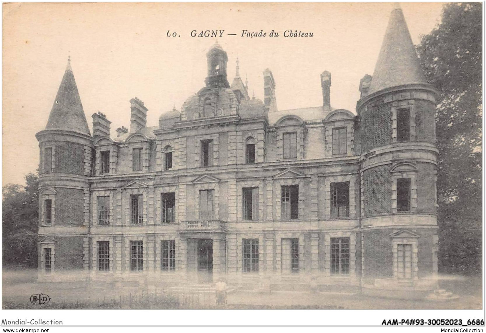 AAMP4-93-0344 - GAGNY -facade Du Chateau - Gagny