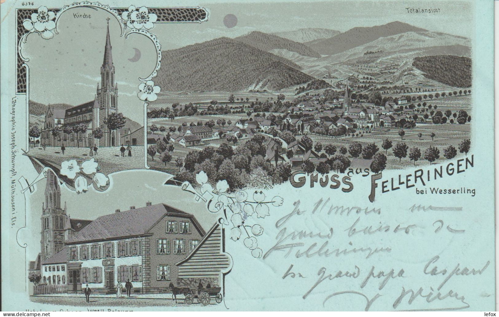 GRUSS AUS  FELLERINGEN EN 1903 - Guebwiller