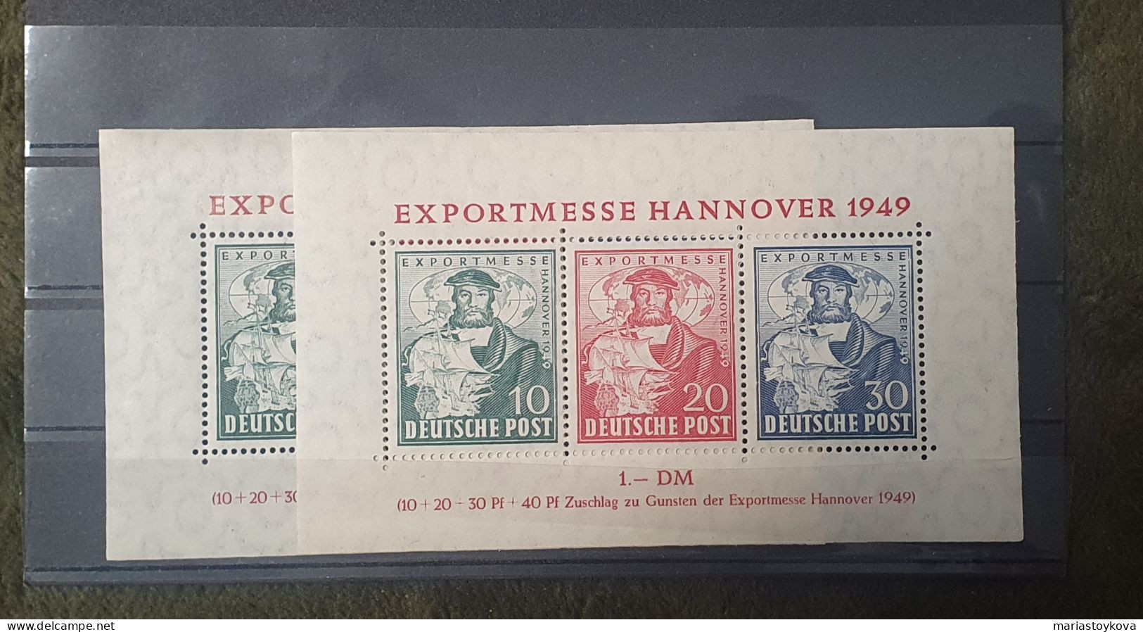 BIZONE - MARKEN  Michel Nr.: Bl. 1a **  1949, Block Exportmesse , . - Blocks & Sheetlets