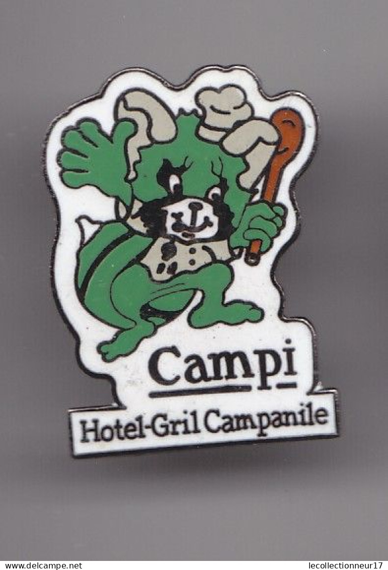 Pin's Campi Hôtel Gril Campanile Chat Chien à Définir  7964JL - Andere & Zonder Classificatie