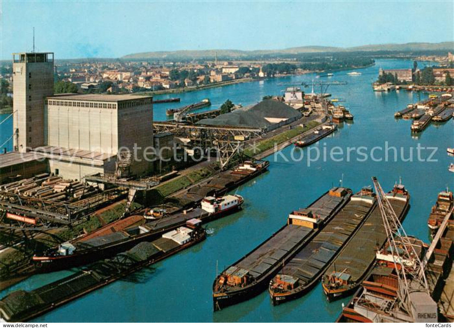 13628342 Kleinhueningen Rheinhafen Fliegeraufnahme Kleinhueningen - Autres & Non Classés