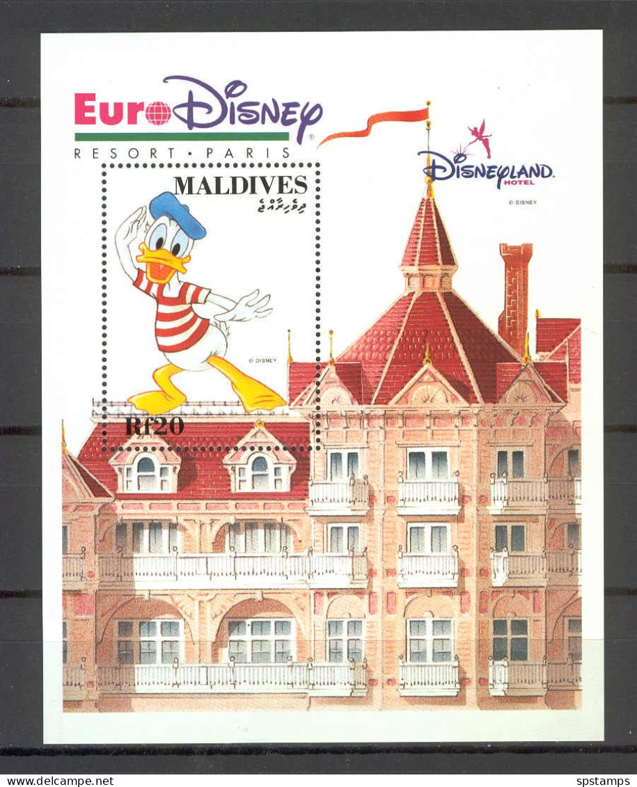 Disney Maldives 1992 EuroDisney - Donald MS MNH - Disney