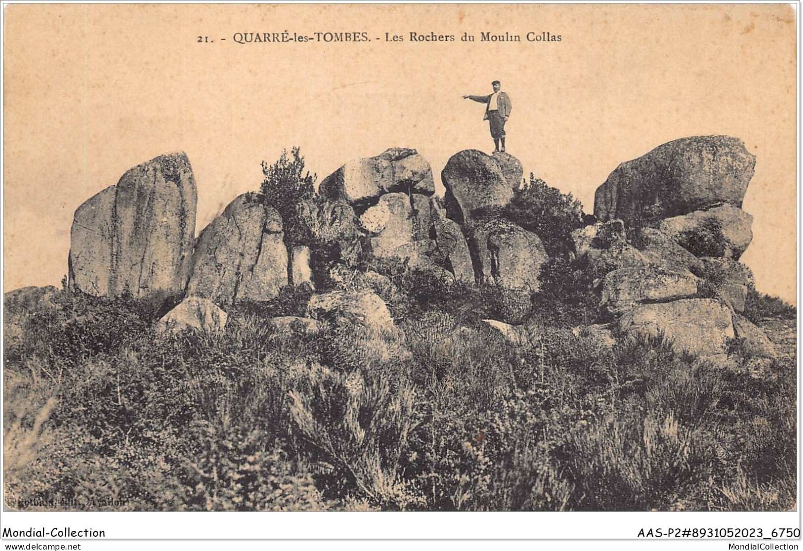 AASP2-0104 - QUARRE-LES-TOMBES - Les Rochers Du MOULINS Colas - Quarre Les Tombes