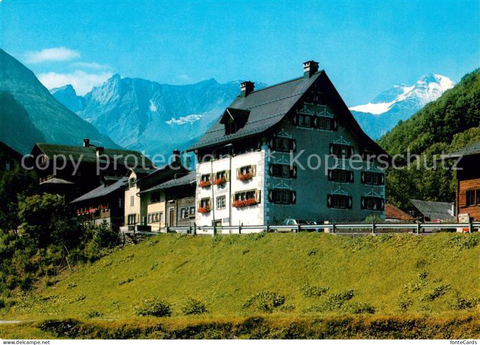 13627864 Elm GL Suworow Haus Blick Zum Hausstock Glarner Alpen Elm GL - Sonstige & Ohne Zuordnung