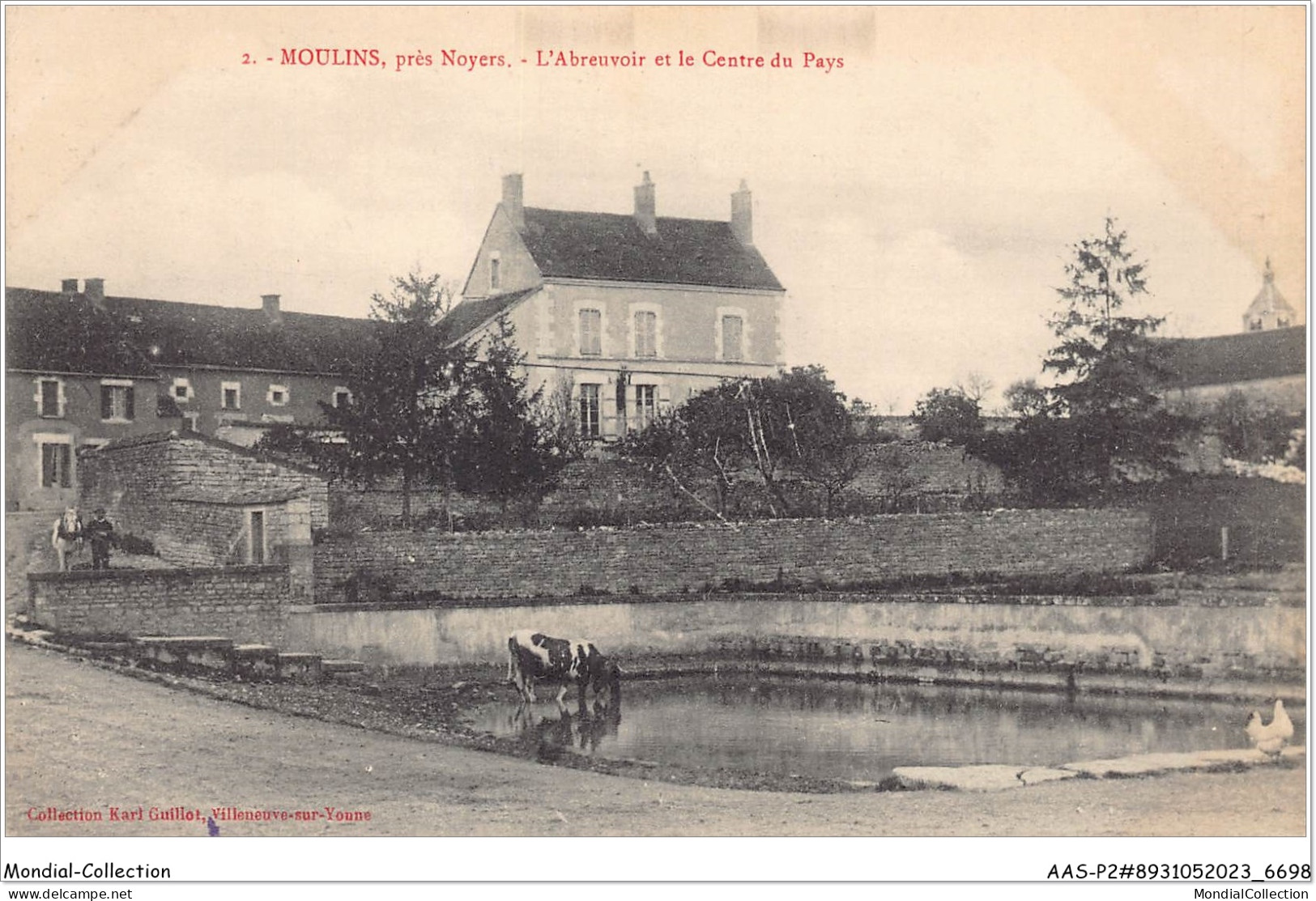 AASP2-0078 - MOULINS - Pres Noyers - L'abreuvoir Et Le Centre Du Pays - Noyers Sur Serein