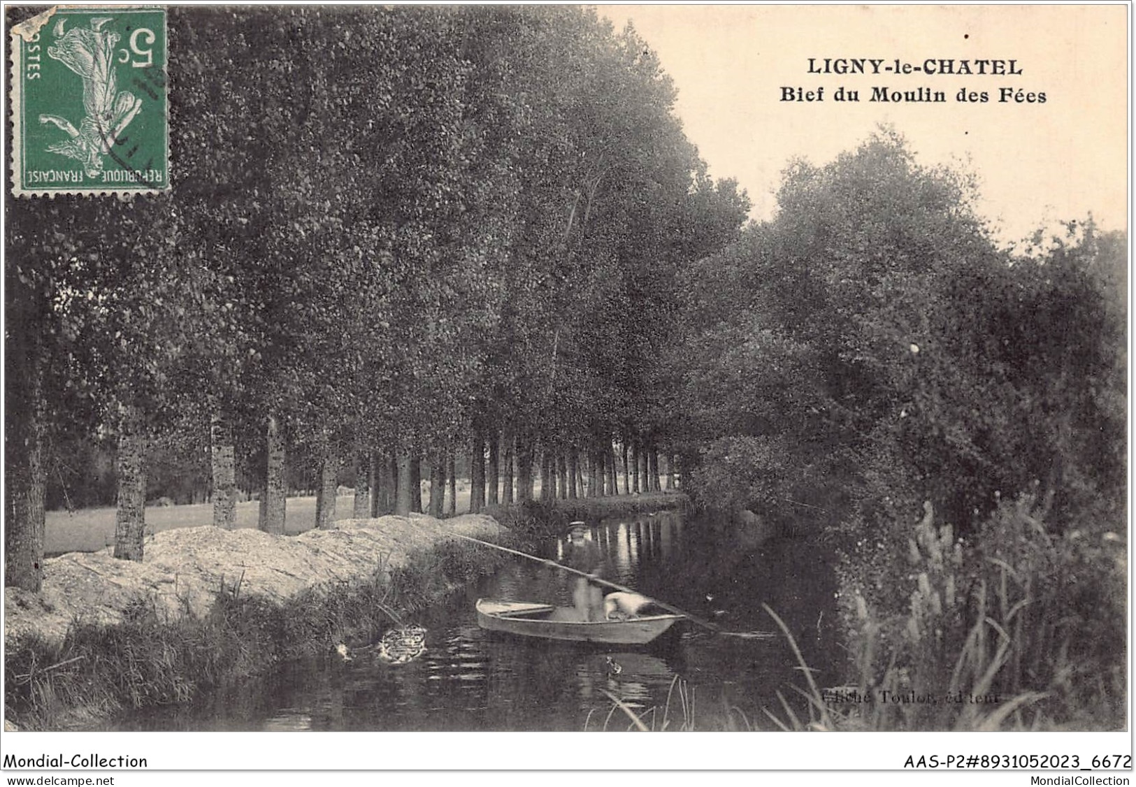 AASP2-0065 - LIGNY-LE-CHATEL - Bief Du Moulin Des Fées - Ligny Le Chatel