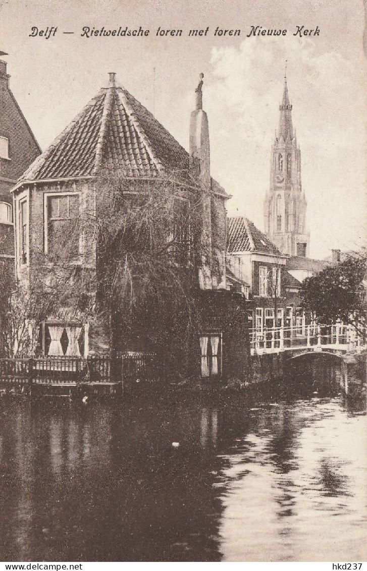 Delft Rietveldsche Toren Met Toren Nieuwe Kerk   4778 - Delft