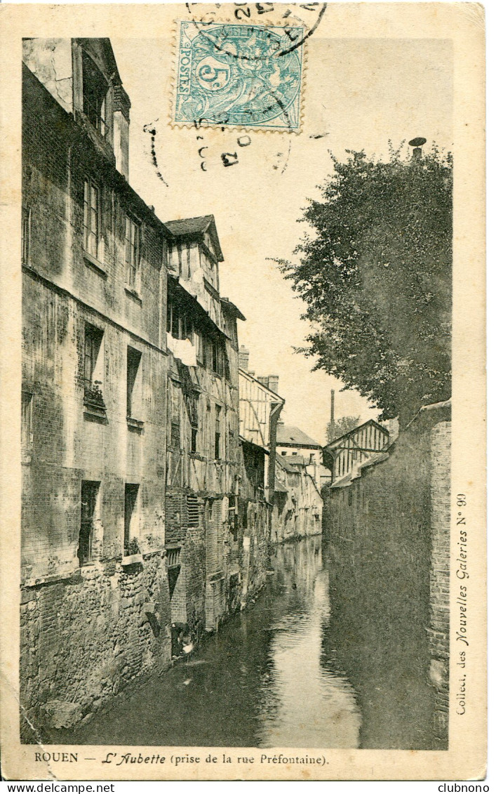 CPA - ROUEN - L'AUBETTE - VUE PRISE DE LA RUE PREFONTAINE - Rouen