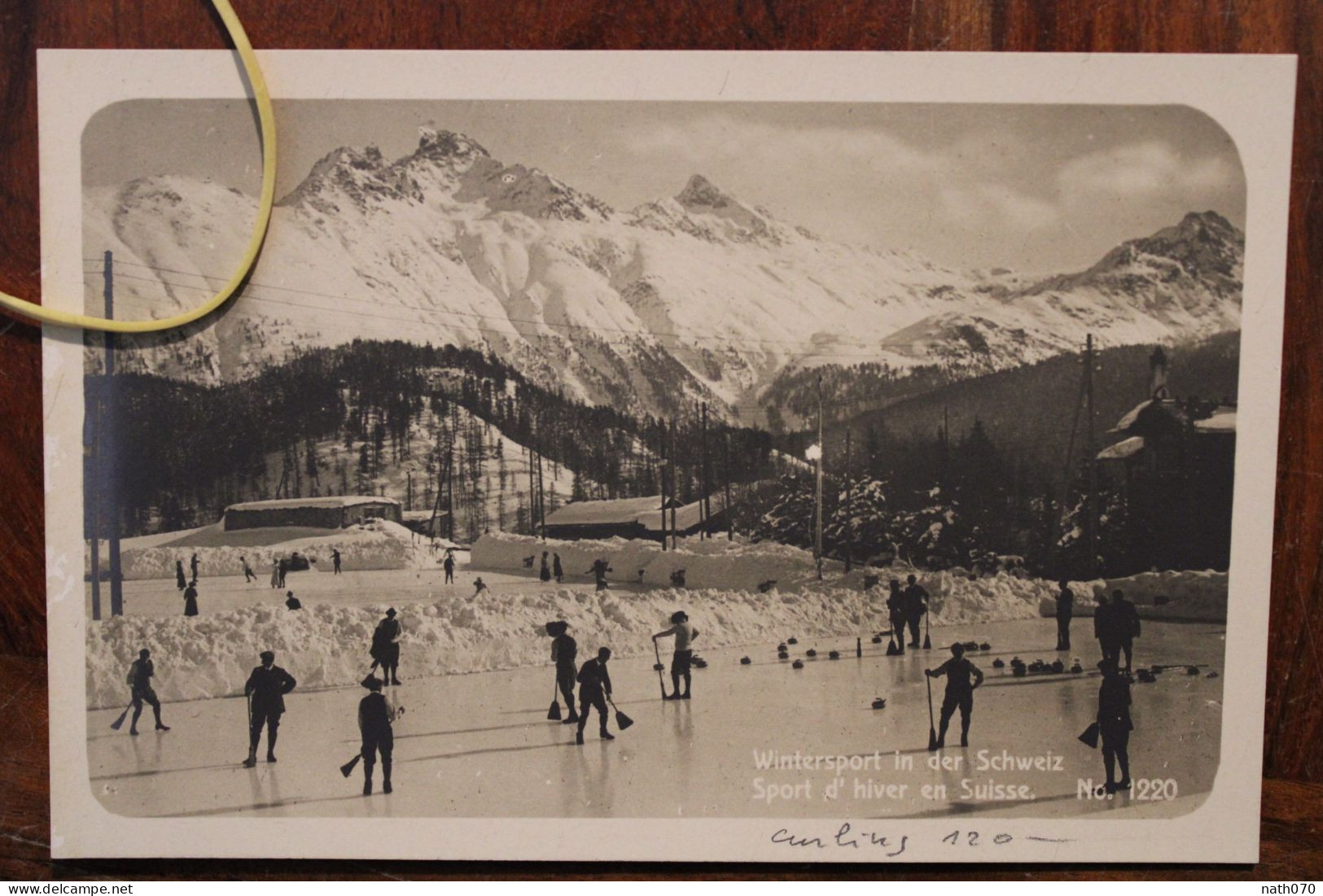 AK 1920's Wintersport Sport D'hiver Curling Cpa Gruss Aus Gruß Souvenir De Suisse Litho Schweiz Switzerland - Sports D'hiver