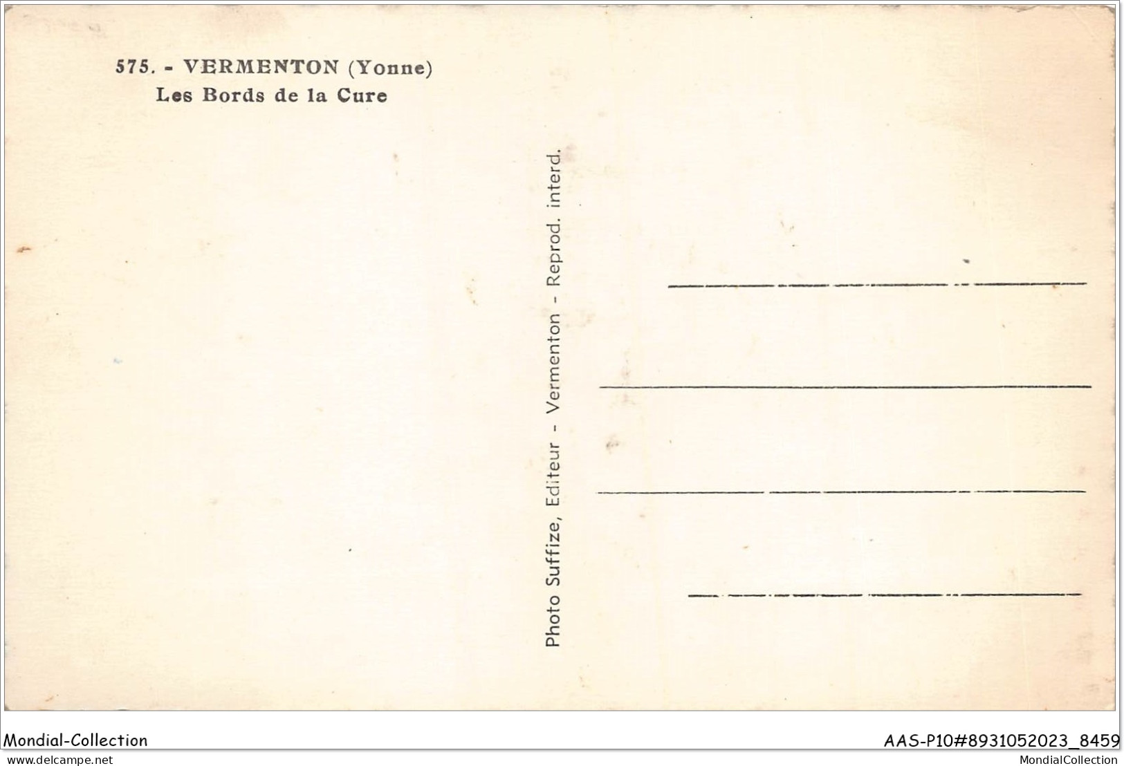 AASP10-0864 - VERMENTON - Les Bords De La Cure - Vermenton