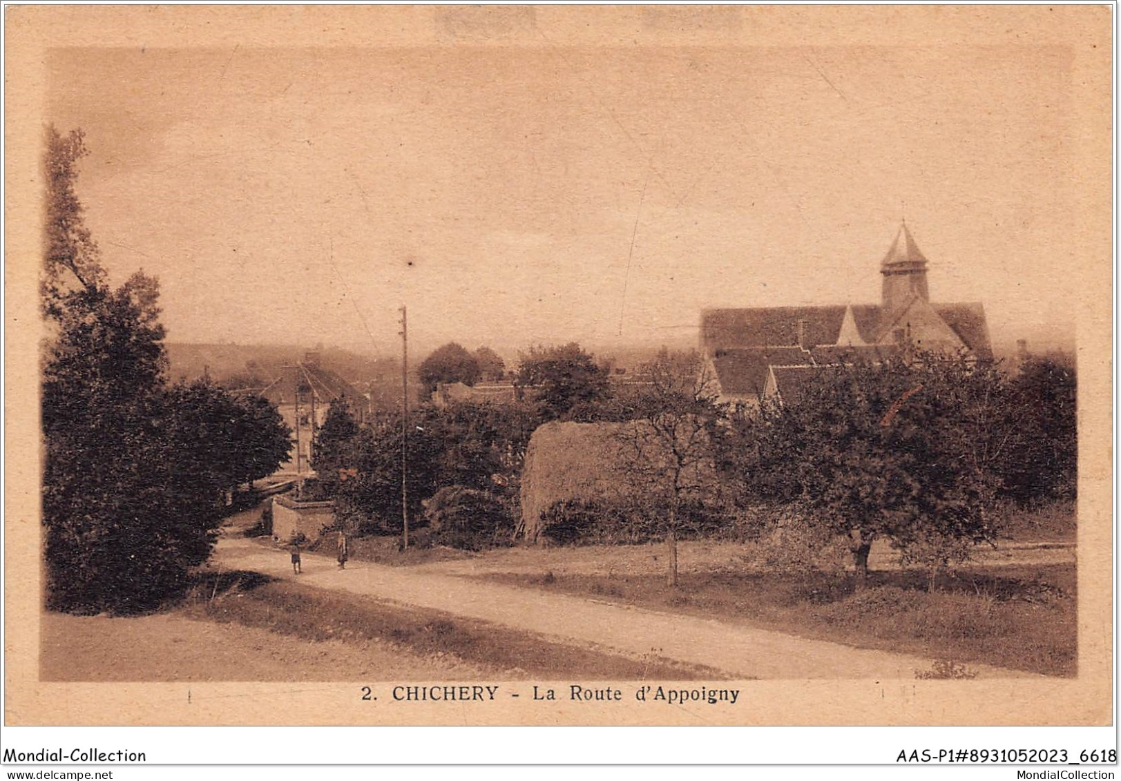 AASP1-0038 - CHICHERY - La Route D'APPOIGNY - Appoigny