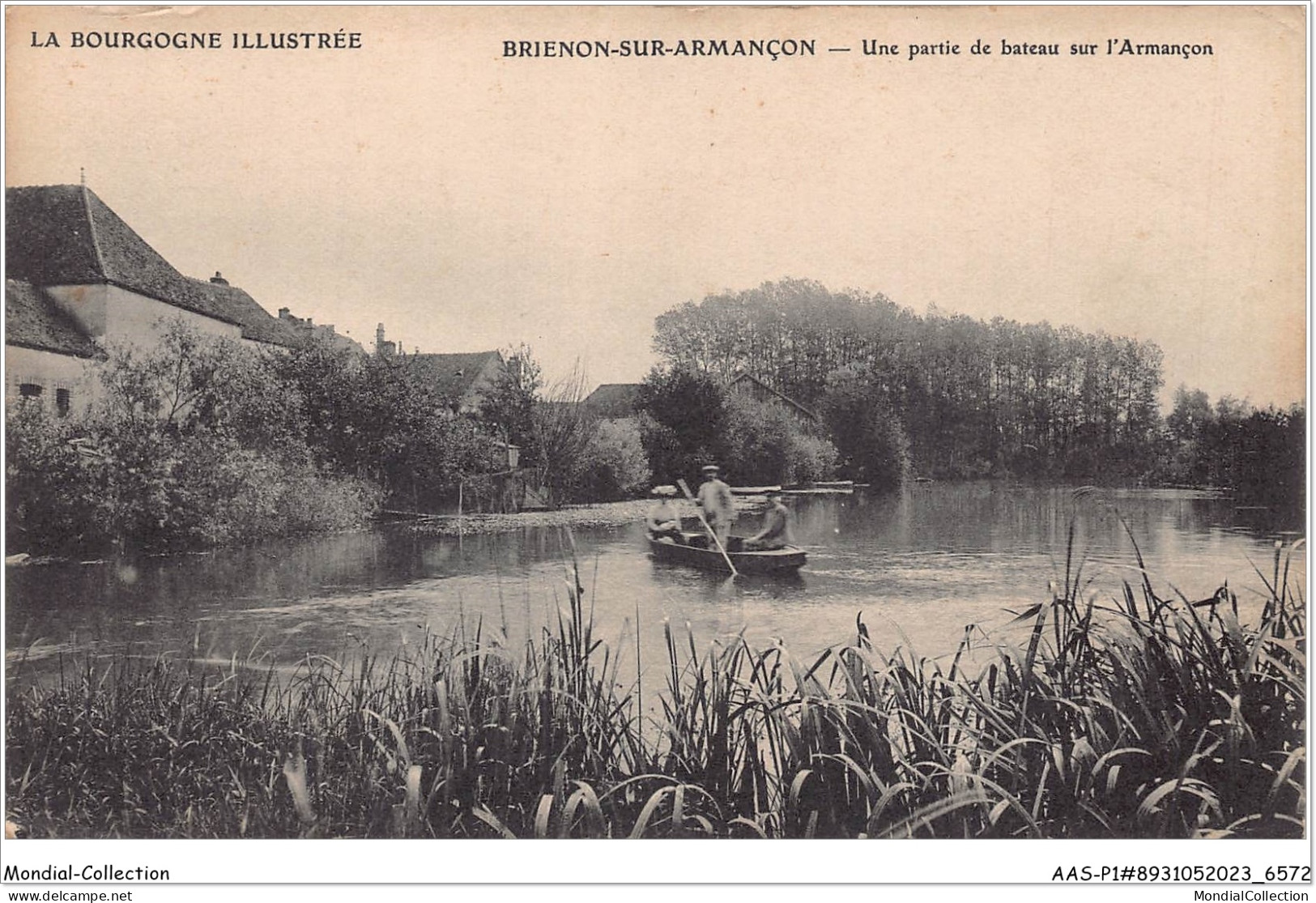 AASP1-0017 - BRIENON-SUR-ARMANCON - Une Partie De Bateau Sur L'armancon - Brienon Sur Armancon