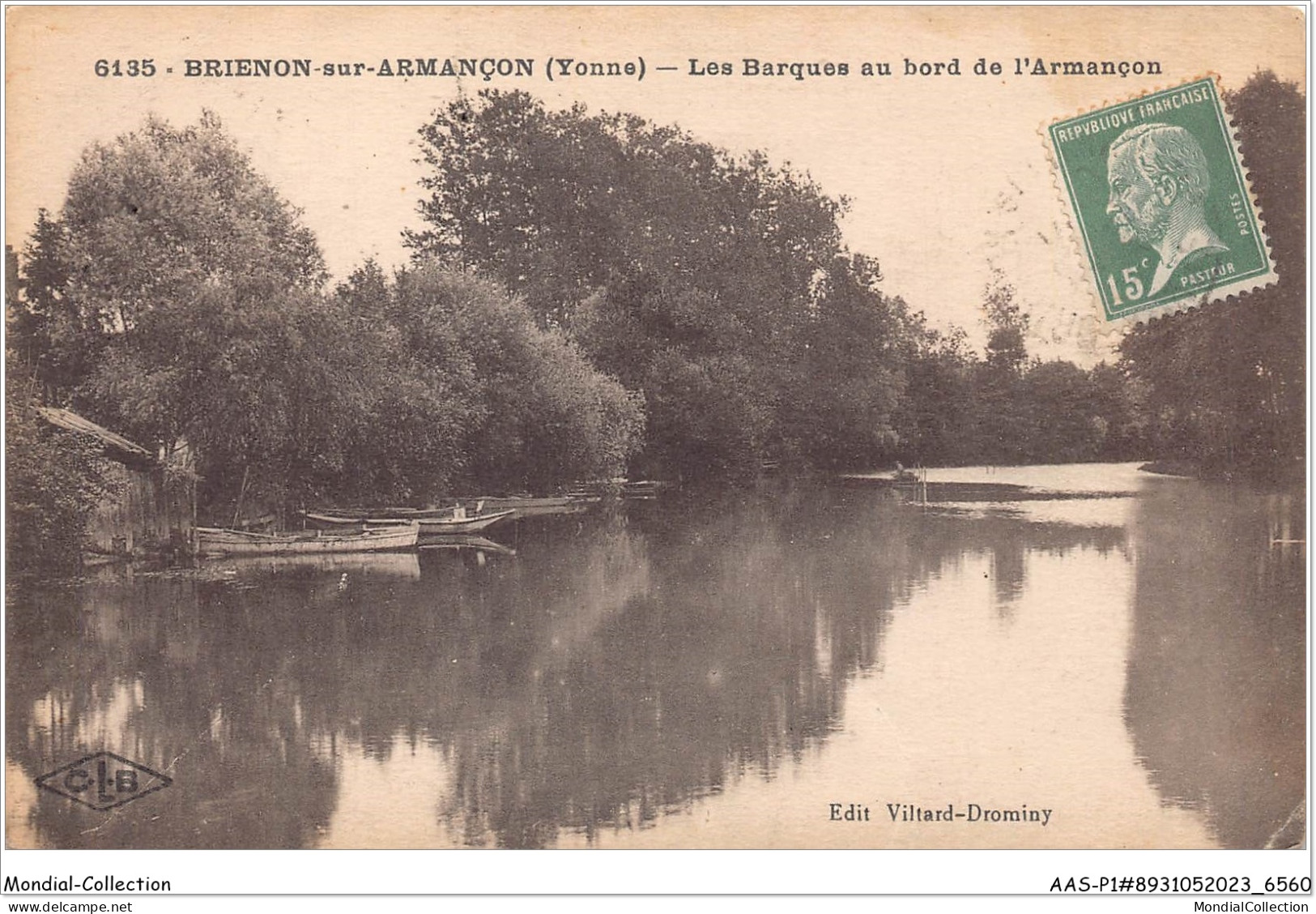 AASP1-0011 - BRIENON-SUR-ARMANCON - Les Barques Au Bord De L'armancon - Brienon Sur Armancon