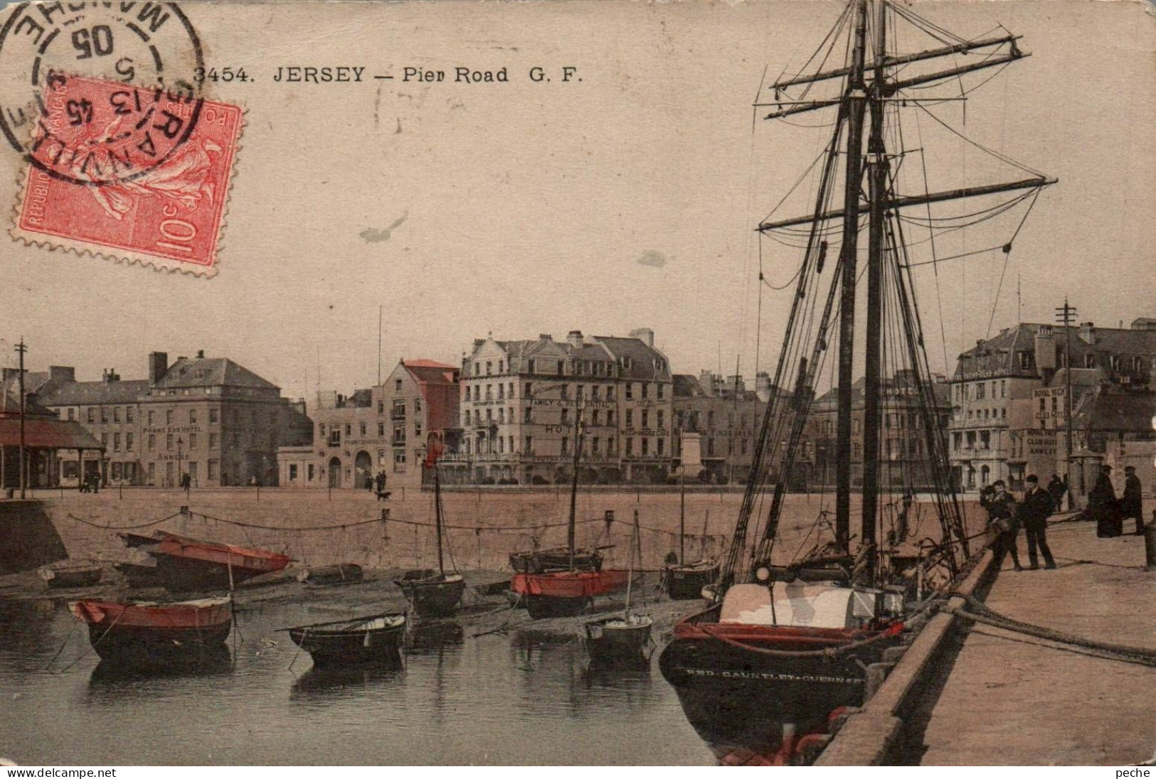 N°1153 W -cpa Jersey -Pier Road- - Andere & Zonder Classificatie