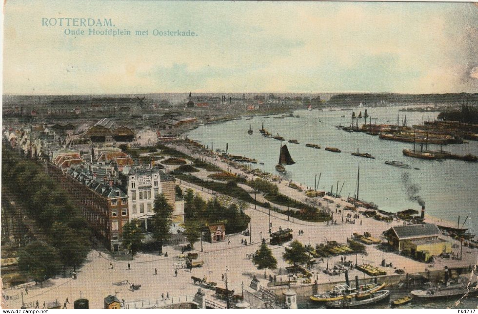 Rotterdam Oude Hoofdplein Met Oosterkade Levendig Verkeer Tram Scheepvaart # 1909   4779 - Rotterdam