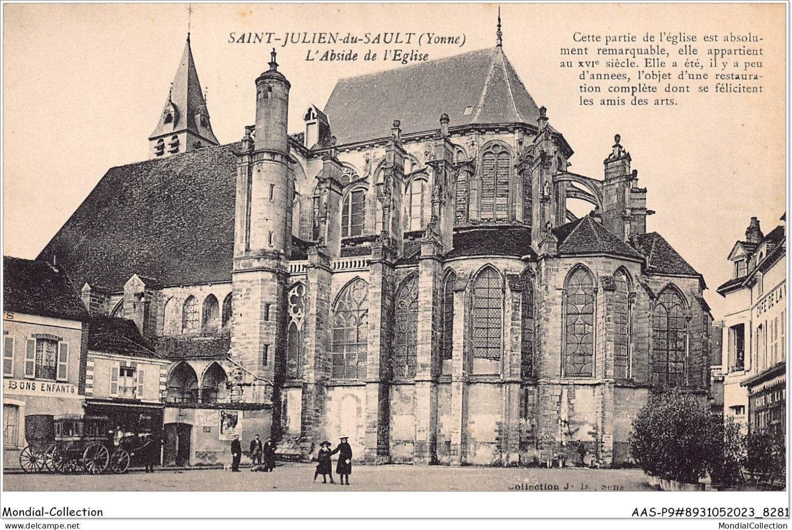 AASP9-0774 - SAINT-JULIEN-DU-SAULT - L'abside De L'eglise - Saint Julien Du Sault