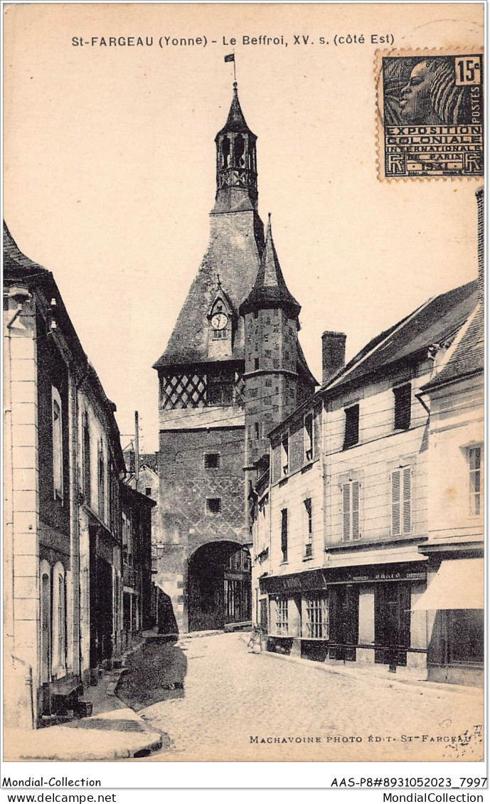 AASP8-0723 - SAINT-FARGEAU - Le Beffroi XV.s - Saint Fargeau