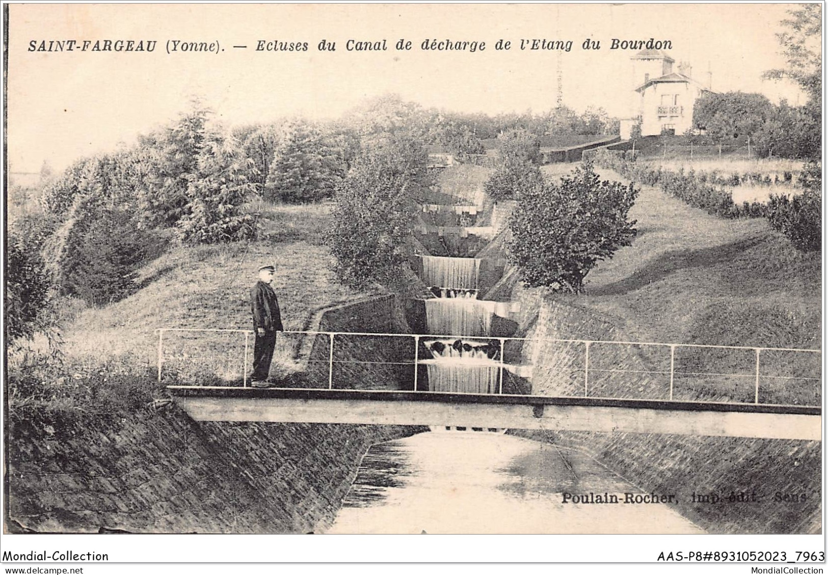 AASP8-0706 - SAINT-FARGEAU - Escluses Du Canal De Decharge De L'etang Du Bourdon - Saint Fargeau