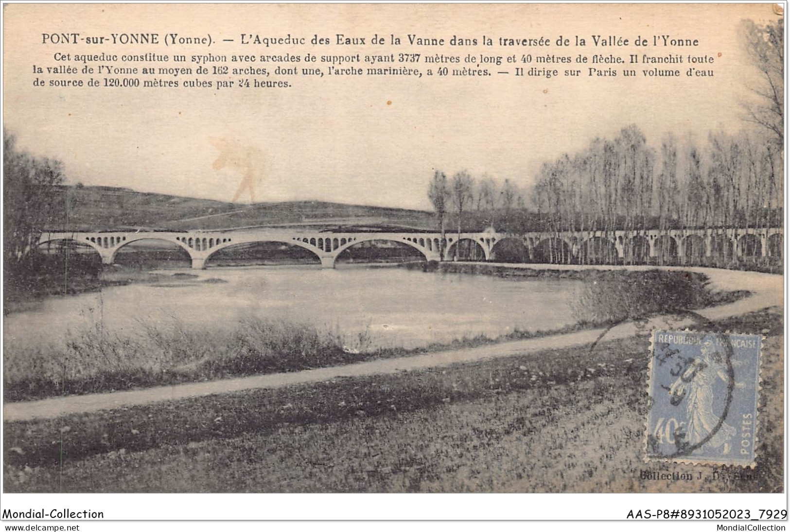 AASP8-0689 - PONT-SUR-YONNE - L'aqueduc Des Eaux De La Vanne Dans La Traversée De La Vallée De L'yonne - Pont Sur Yonne