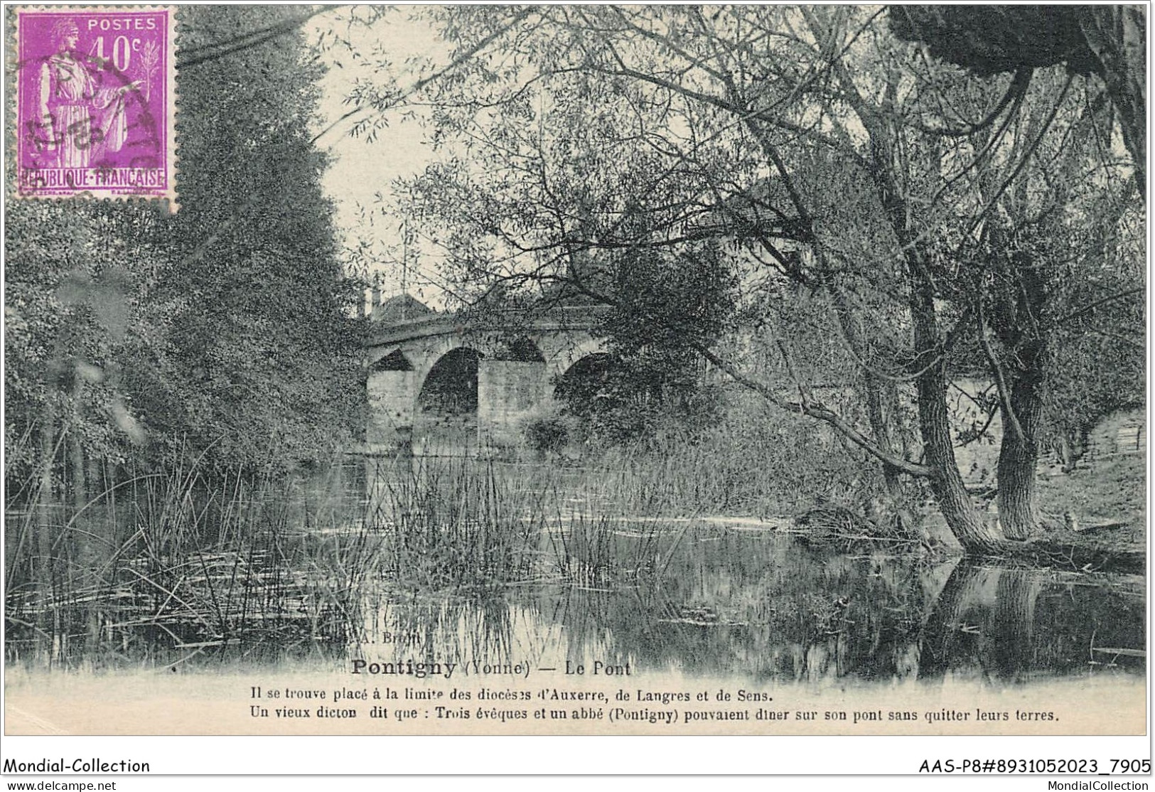 AASP8-0677 - PONTIGNY - Le Pont - Pontigny