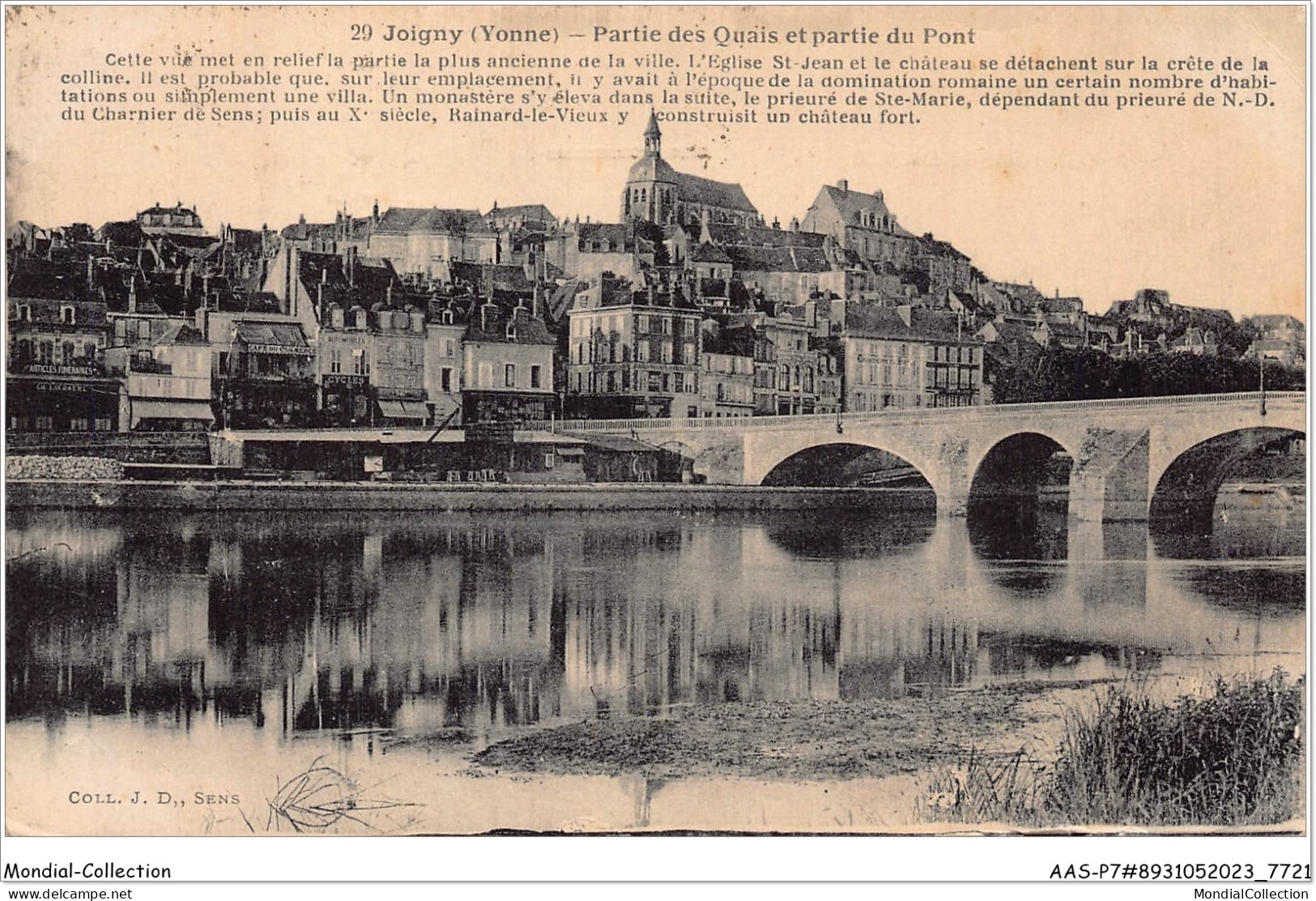 AASP7-0585 - JOIGNY  - Partie Des Quais Et Partie Du Pont - Joigny