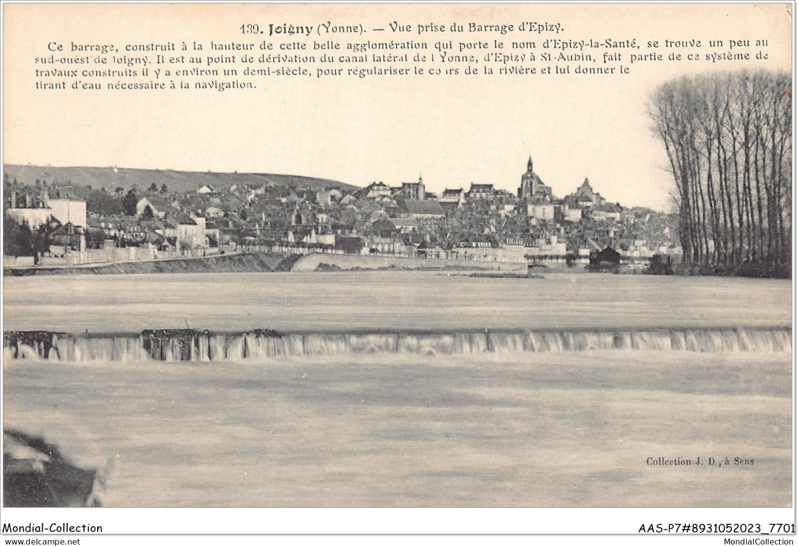 AASP7-0575 - JOIGNY - Vue Prise Du Barrage D'epizy - Joigny