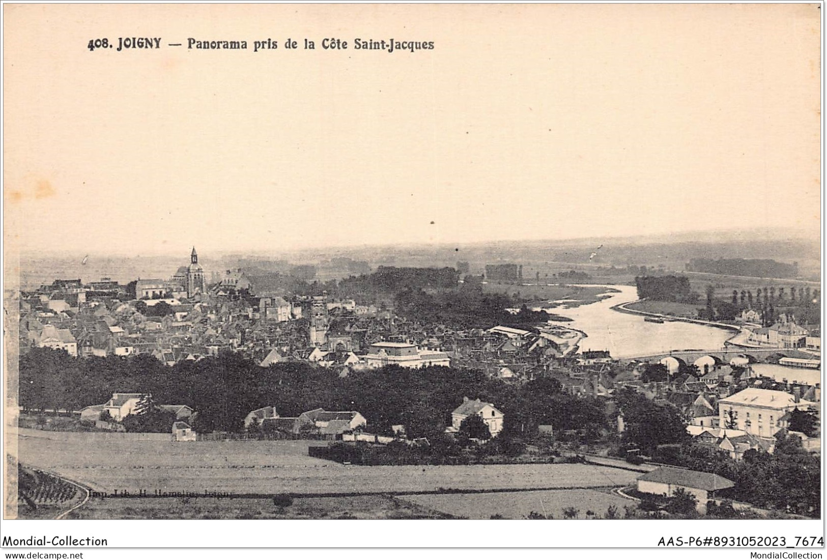 AASP6-0561 - JOIGNY - Panorama Pris De La Cote Saint-jacques - Joigny