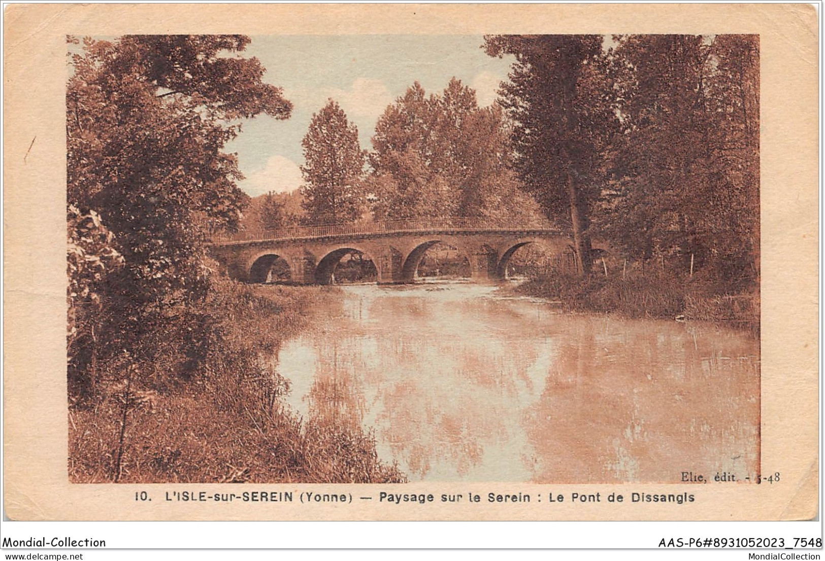 AASP6-0498 - L'ISLE-SUR-SEREIN - Paysage Sur Le Serein - Le Pont De Dissangis - L'Isle Sur Serein