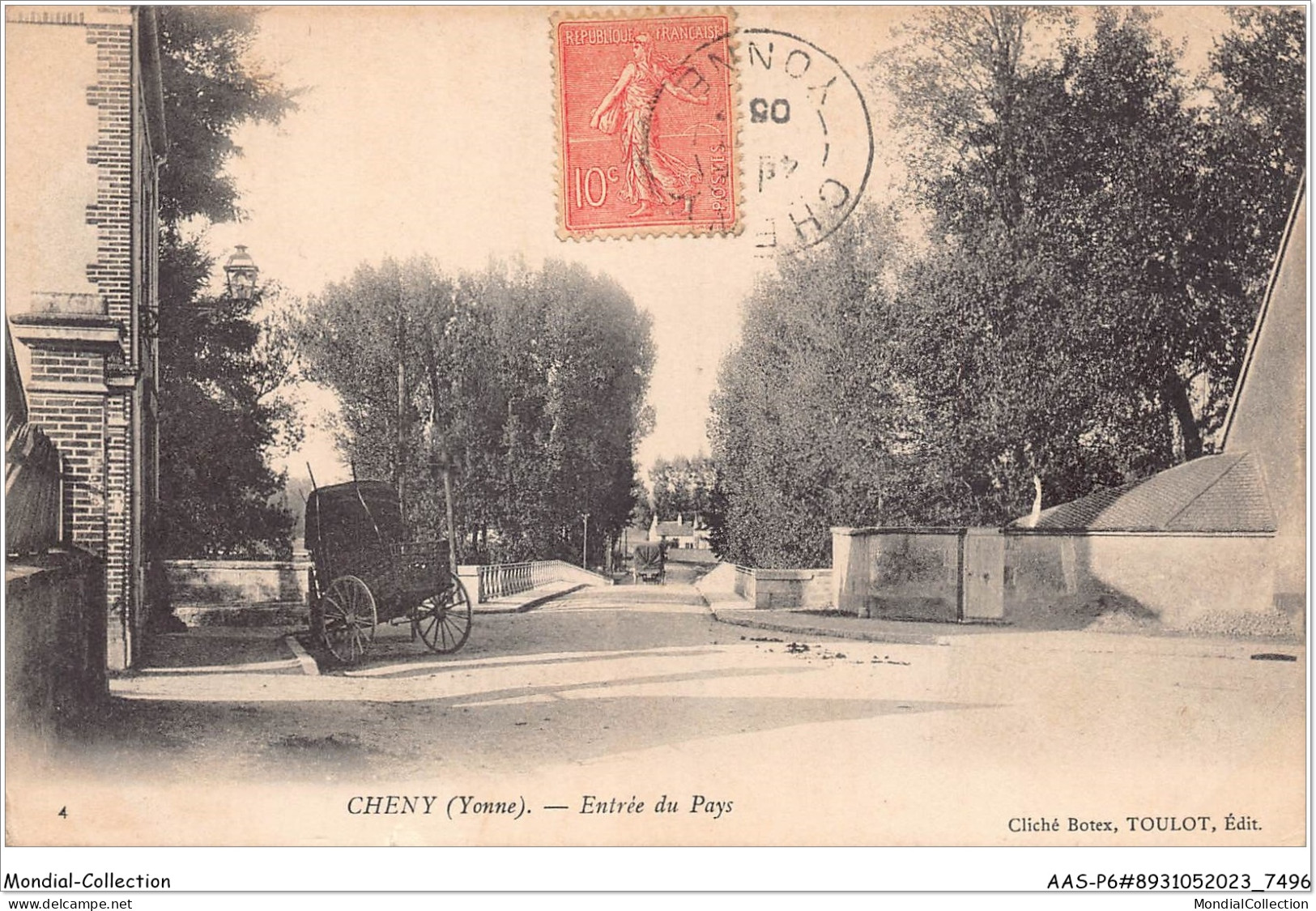 AASP6-0472 - CHENY - Entrée Du Pays - Cheny