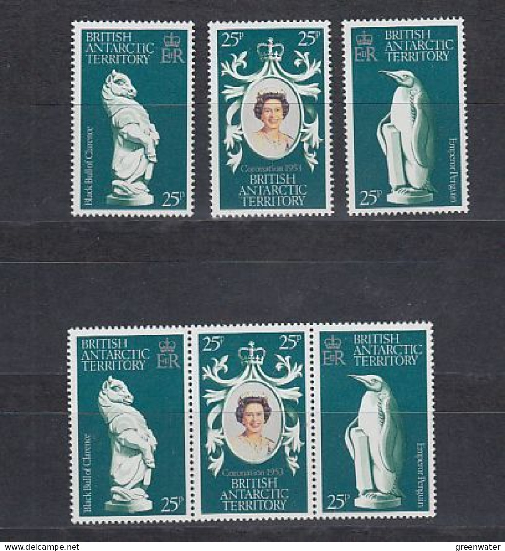 British Antarctic Territory (BAT) 1978 25th. Ann. Of The Coronation 6v ** Mnh (59674) - Unused Stamps