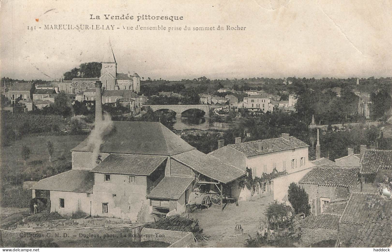 MAREUIL SUR LE LAY : VUE D'ENSEMBLE PRISE DU SOMMET DU ROCHER - Mareuil Sur Lay Dissais